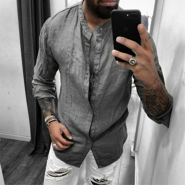 Men's New Fashion Long-sleeve Shirts 