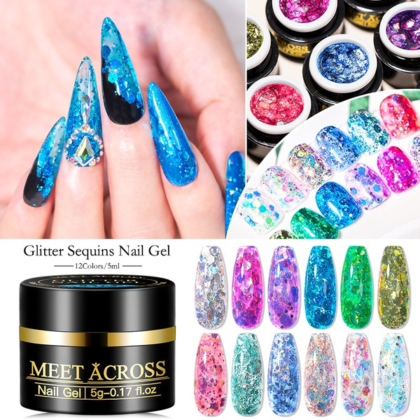 Glitter Sequins Nail Gel