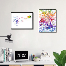 Decor, anatomicalbiologydecor, art, modernandwatercolorcanvaspainting