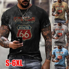 route66, Summer, Plus Size, Shirt