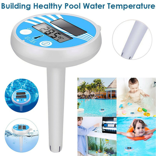 Floating Pool Thermometer LCD Digital Solar Powered Water