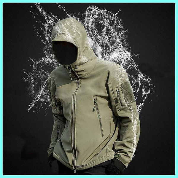 2021 New High Quality Fashion Men Shark Skin Soft Shell Single