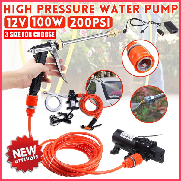 12V Portable High Pressure Car Wash Sprayer Cleaner Gun Pump