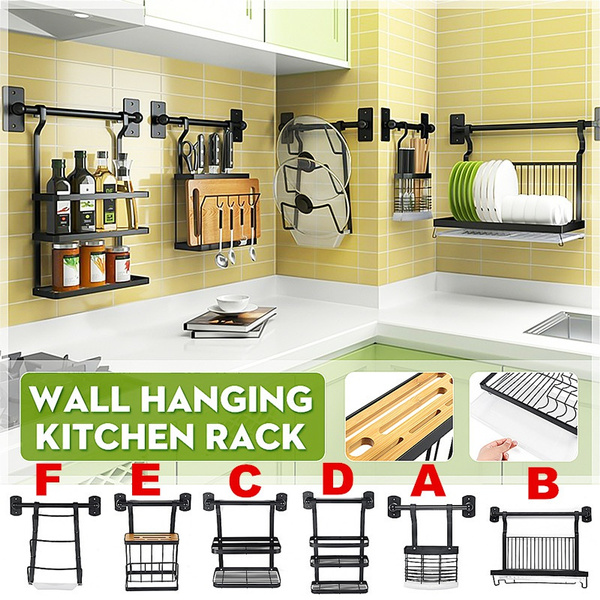 home storage wall rack kitchen dish