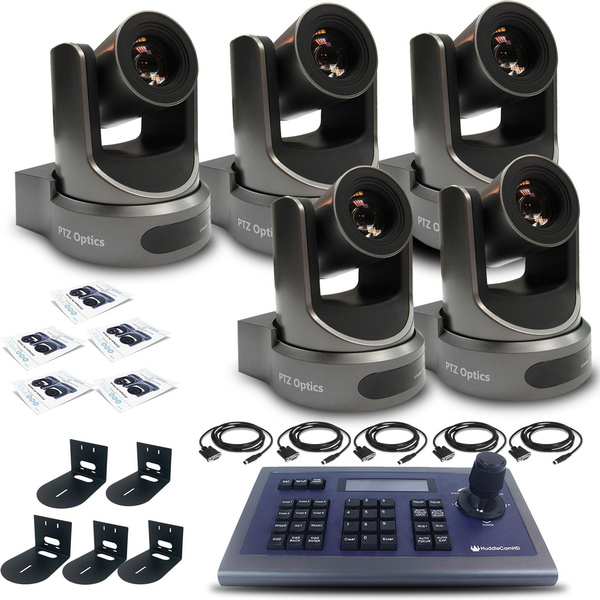 5 X Ptzoptics 20x Sdi Gen2 Live Streaming Camera Gray Pt20x Sdi Gy