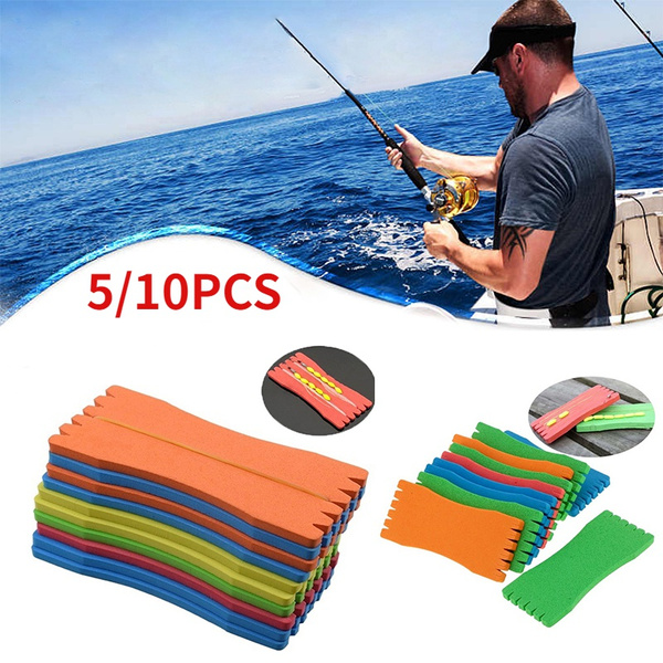 5/10 Pcs Foam Wrapped Winding Board Fishing Line Fishing Tackle Accessories  Color Random 5*12cm