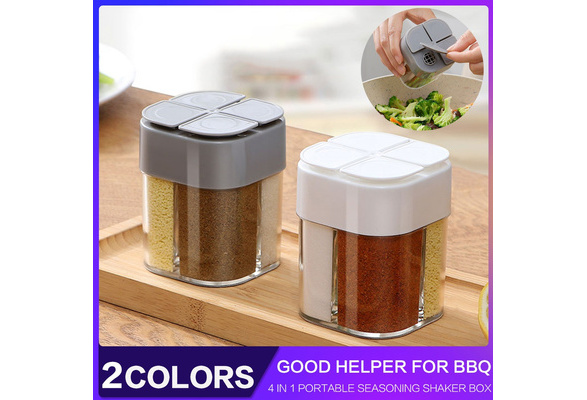 6pcs, Stackable Spice Storage Containers, Refillable Spice Jars Tower Shape  Condiment Jars For Camping RV Outdoor Cooking Small Kitchens Traveling  Chefs BBQ Kitchen Accessaries