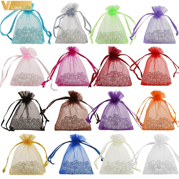 Mini Organza Drawstring Bags (50 Pc)