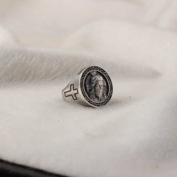 Men's Sterling Silver Saint Christopher Ring – Paffrath and Son Jewelers