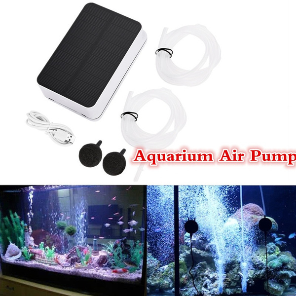 Solar Powered Waterproof Oxygenator Aerator Air Pump Oxygen For Outdoor ...