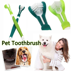 dogcleaningbrush, petteethcleaning, dogthreeheadtoothbrush, dogtoothbrush