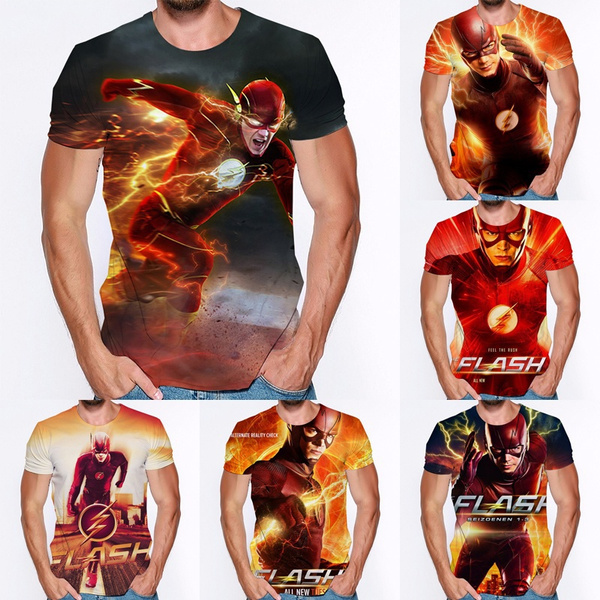 Flash 3D T-shirt Mens Boys 