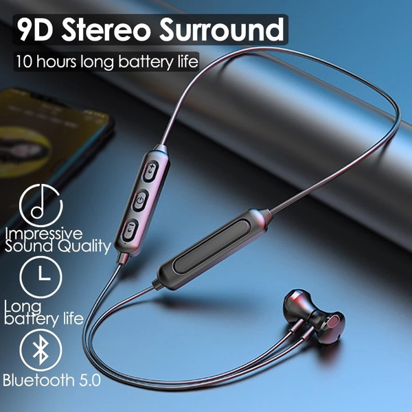 Auriculares con banda para el cuello Bluetooth 5.0 Auriculares deporti 