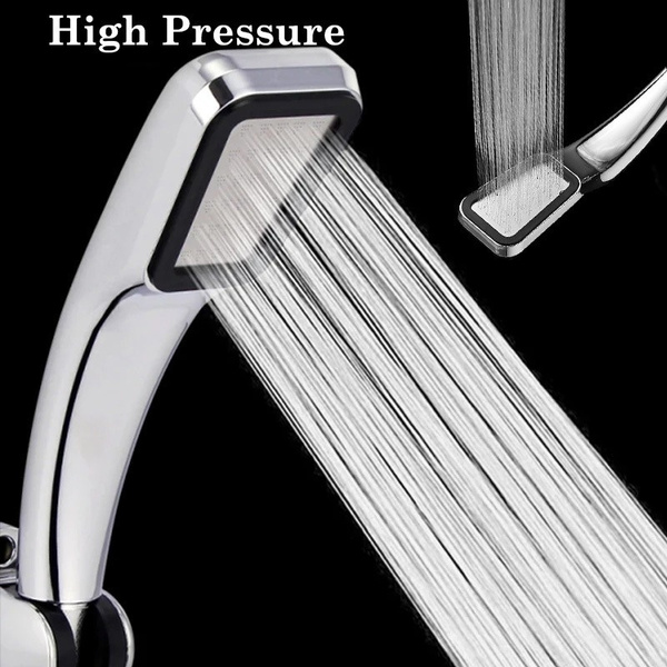 Handheld Handhold Bathroom Shower Head Water Saving Sprayer High Pressure Nozzle 