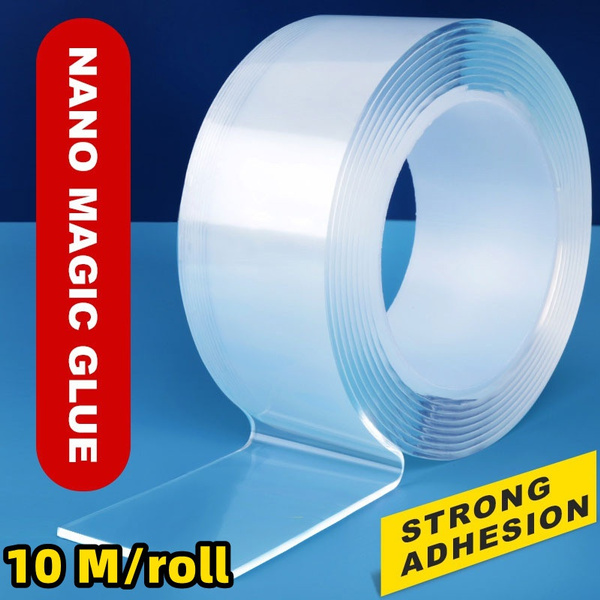 Double Sided Tape for Walls - Heavy Duty Mounting Tape - Adhesive Nano Tape  Traceless Washable Reusable - Wall Tape for Poster Photo Carpet  Decoration-1/3/5/10M