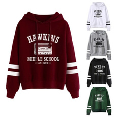 School, Casual Hoodie, stripedhoodie, pullover hoodie