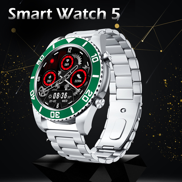 2021 New Fashion Water Ghost Steel Strap Smart Watch Men Sport