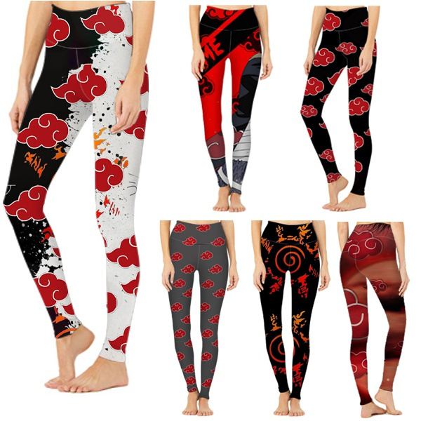 2021 Spring and Summer Plus Size Women's Fashion Naruto 3D Print Design  Leggings Women Casual Yoga Pants Fitness Gym Girls Cute Fantasy Trousers  Sport Pants Leggings for Girls Women