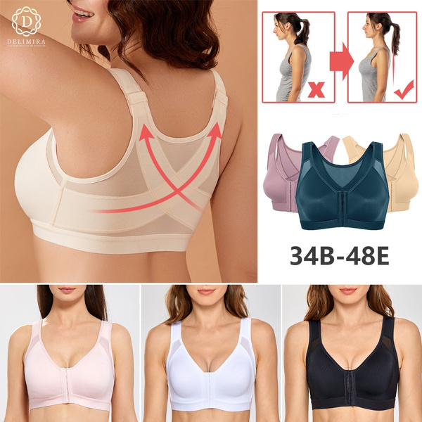 Plus Size Posture Large Size Bras With Front Closure And Back