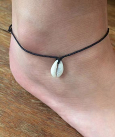 Grunge, cowrieshellanklet, indie, beachanklet