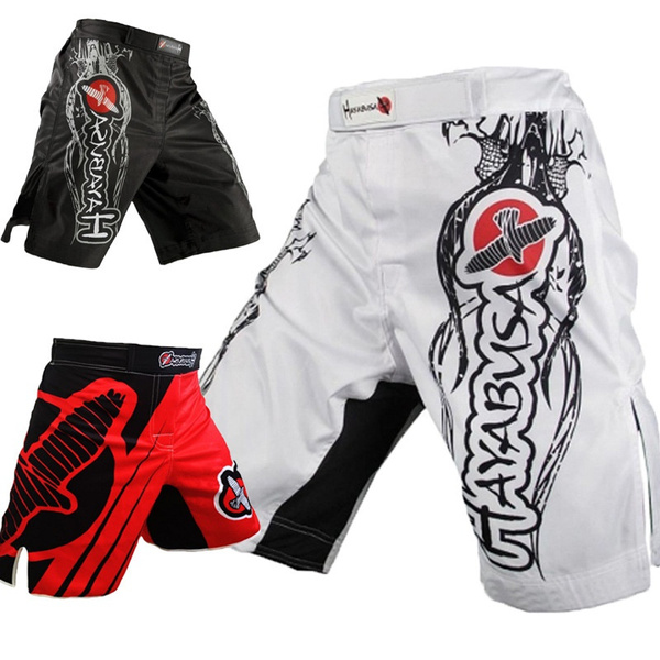 New Hayabusa MMA Boxing Shorts Men Muay Thai Pants Jujitsu Combat Sanda ...