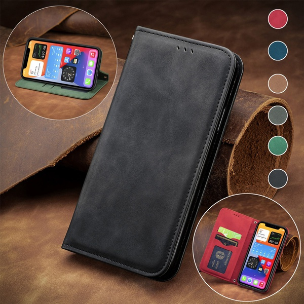 Luxury Magnet Leather Flip Case For Samsung Galaxy Note20 S20 FE