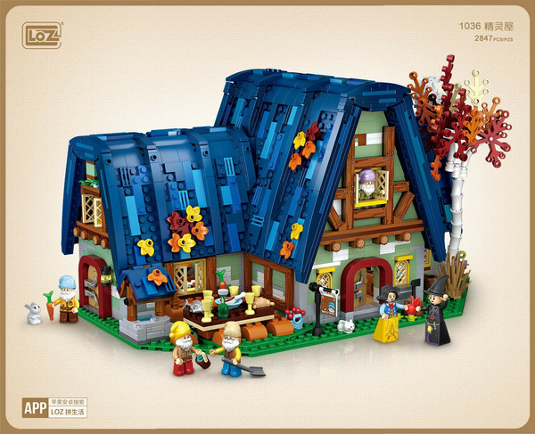 LOZ 1036 mini Blöcke Kinder Building Toys Blocks Adult House Puzzle no box 