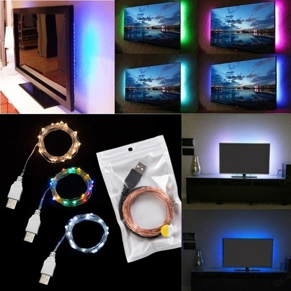 0.5/10m USB Powered LED Strip Light TV Backlighting Home Theater Lighting  for TV Computer Screen Television with Light Strip