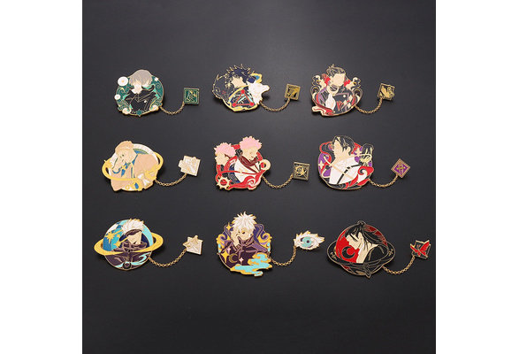 Cool Mantra Anime Brooch For Men - Stylish Accessory For Jackets