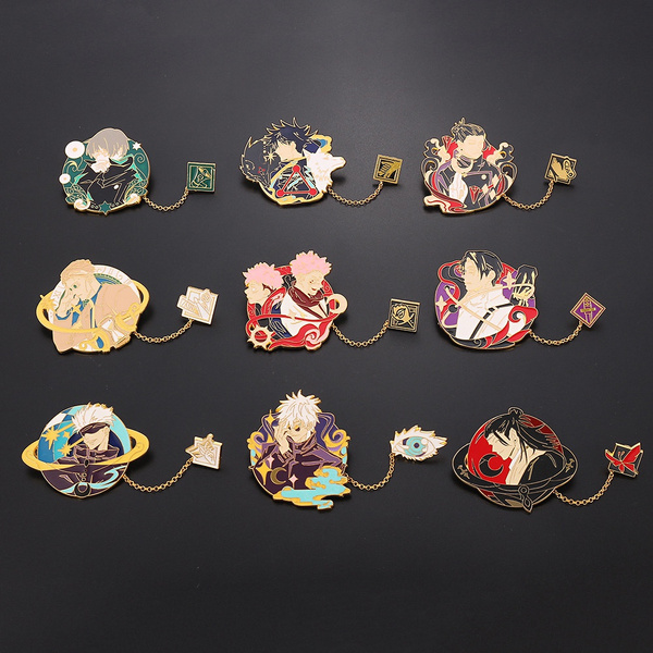 Cool Mantra Anime Brooch For Men - Stylish Accessory For Jackets