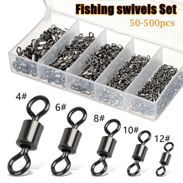 Carp Fising Rolling Swivels Copper Stainless Steel Fishing Tackle