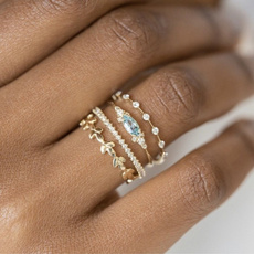 exquisite jewelry, Fashion, Engagement Wedding Ring Set, Jewelry
