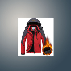 Fashion, hooded, windproofandvelvetthickwarmjacket, Winter