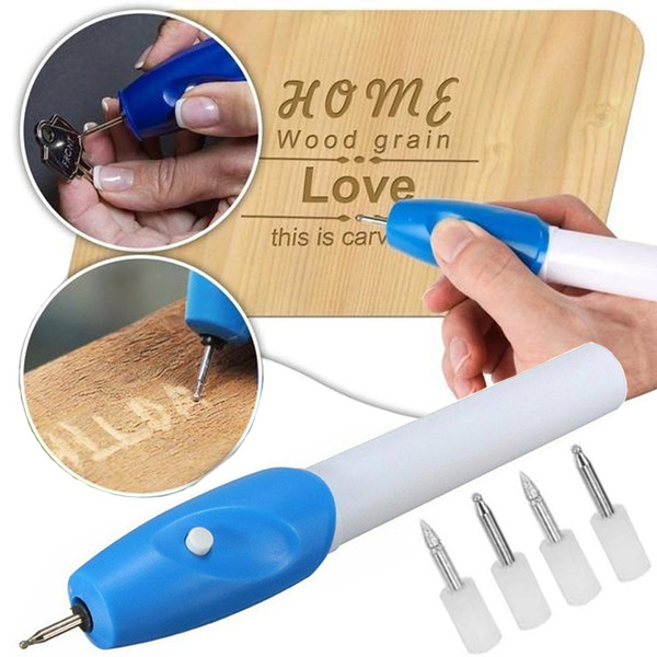 Electric Engraving Engraver Pen Carve DIY Tool For Jewelry Metal 1 Glass E  6Y2E