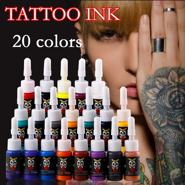 Tattoo Ink Pigment Set Body Art Tattoo Kits Fashion Professional Tattoo Ink  Pigment Tattoo Supply Pigment Salon Art Tattoo
