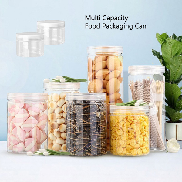 PET Plastic Jar Bottle Honey Jar Food Jar Biscuit Jar Packing Sealing Container Food Storage