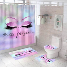 Polyester, bathroomdecor, bathroomcurtain, Shower Curtains