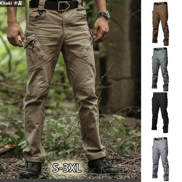 Khaki Cotton Relaxed Fit Cuffed Crop Cargo Trousers | New Look