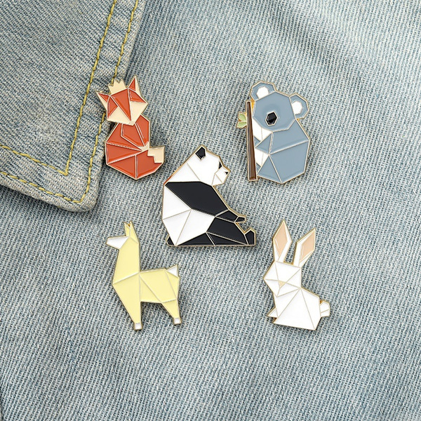 Enamel Brooches Bag, Paper Brooches Bag, Enamel Pin Badges