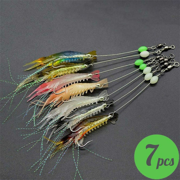 Luminous Shrimp Silicon Soft Fishing Lure Artificial Bait With