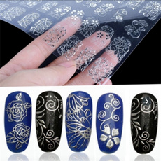 nail decals, Flowers, Belleza, Stickers