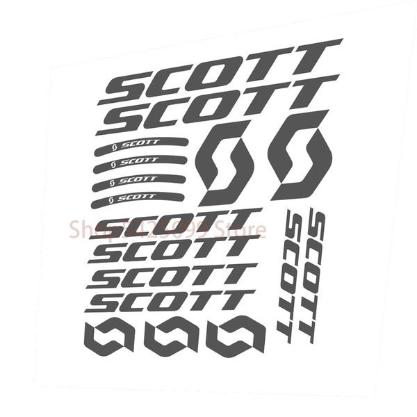 For SCOTT Bike Stickers Vinyl Decal Frame Cycle Bicycle Tuning Rim ...