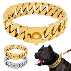 golden, Chain, Stainless Steel, menscollar