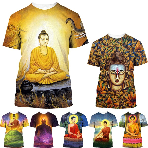 gautam buddha printed t shirt