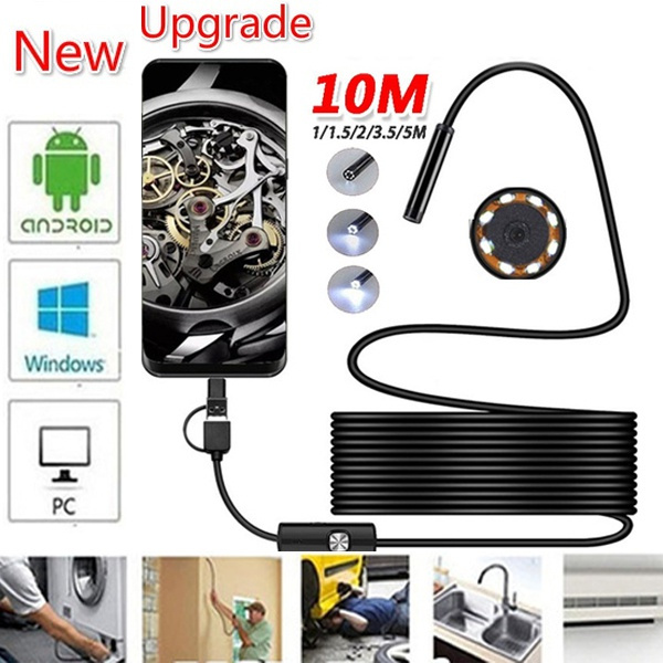 New 10M/5M/3.5M/2M/1.5M/1M Endoscope Camera 1080P HD USB Endoscope