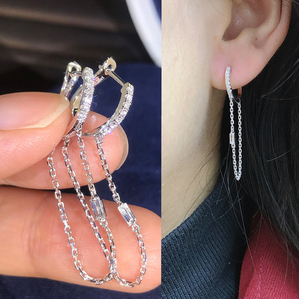 Hoop Earrings Chain Earring Dangle Earrings For Women Trendy