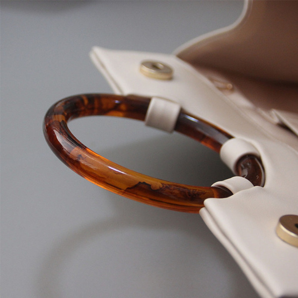 Bag Round Wood Purse Handle Replacement DIY Handbag Handle Ring Accessories  | eBay