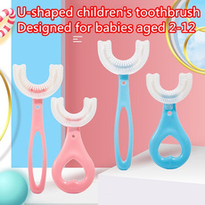 U-shaped Children's Toothbrush Silicone Toothbrush 2-12 Years Old Oral Cleaning Toothbrush 