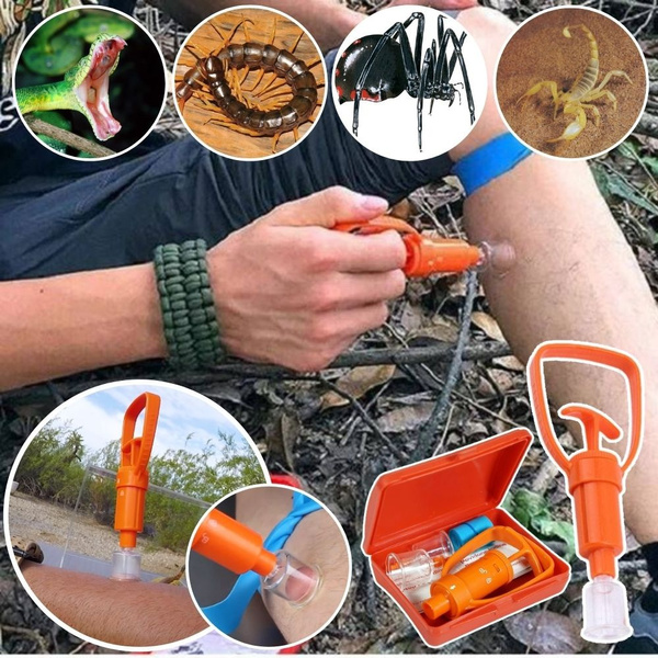 Emergency Outdoor Venom Extractor, Snake Bite First Aid Kit, Bug Sting