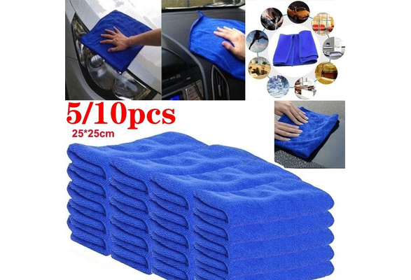 5x Cleaning Towel Soft Cloths Duster Microfiber Car Wash Towel Water Absorption 